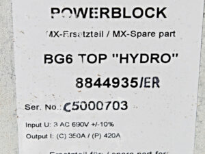 SCHNEIDER BG6 Top Hydro 8844935 / ER  Powerblock