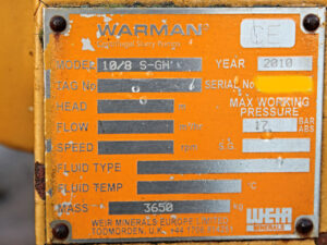 Schlammpumpe WARMAN 10/8 S-GH Slurry Pump