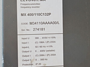 Schneider ELIN EBG ELVOvert MX MX 400/110C132P M34110AAAA00/L