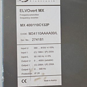 Schneider ELIN EBG ELVOvert MX MX 400/110C132P M34110AAAA00/L