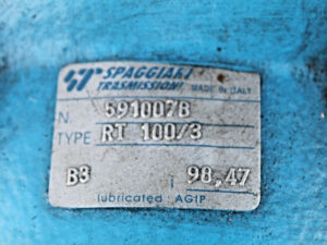 SPAGGIARI RT 100/3 – Getriebe  + euromotori ME2-112M1-6 B5