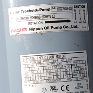 NOP Nippon Oil Pump FELQ-8F FEQ P 4P + TOP-220HBM -unused-