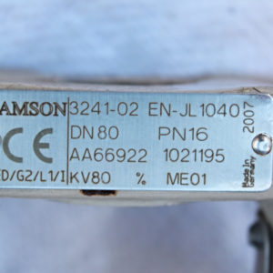 SAMSON 3241-02 DN80 pneumatisches Stellventil