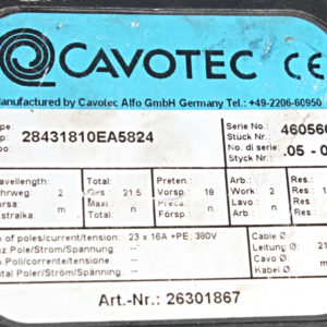 Federleitungstrommel CAVOTEC 28431810EA5824 -used-