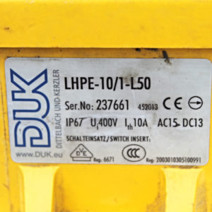 DUK LHPE-10/1-L50 – Förderbandschieflaufschalter