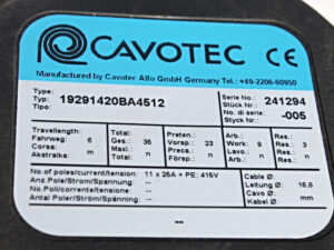 Federleitungstrommel CAVOTEC 19291429BA4512 -unused-