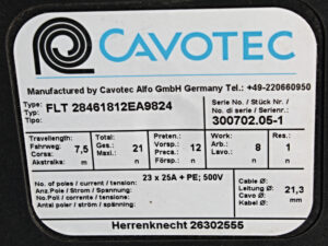 Federleitungstrommel CAVOTEC 28461812EA9824 -unused-