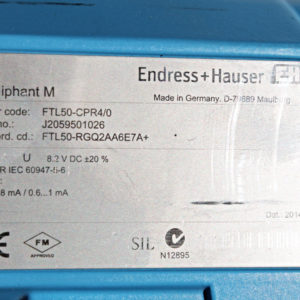 Endress Hauser Liquiphant M FTL-50-CPR4/0 Feuchtesensor -unused-