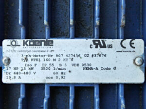 Hochdruckkreiselpumpe KSB MTC-A 32/4C-02 1-10.63 – 15 m³/h -used-