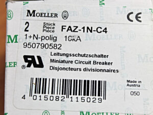 Eaton FAZ-1N-C4 – Leitungsschutzschalter -OVP/sealed- -unused-