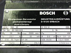 BOSCH  SD-B5.380.020-00.000 Servomotor
