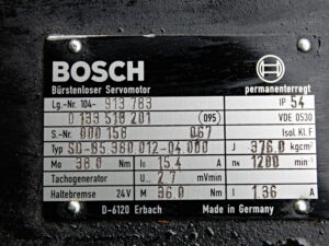 Bosch SD-B5.380.012-04.000 + Tacho + Holding Brake
