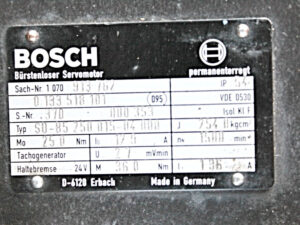 BOSCH SD-B5.250.015-04.000 – Servomotor