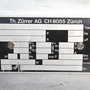 TH.ZÜRRER VFVB9-65/4-2/1MGR4 Elektromotor