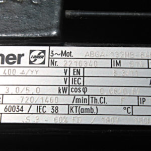 LOHER ABGA-132-MB-84E Elektromotor 3/5 kW -used-