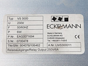 ECKELMANN VS 3000 EAG0071694 MODUL