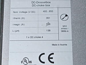 SCHNEIDER pDrive DCL-BOX 350 8 P01 212 DC-Drosselbox