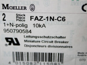 EATON MOELLER FAZ-1N-C6 – Leitungsschutzschalter -OVP/unused-