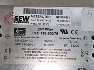 SEW NF 086-503 – Netzfilter