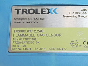 TROLEX TX6383.01.12.240 – Gas-Messgerät / flammable gas sensor -used-