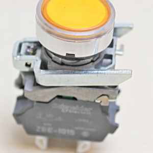 Schneider ZBV-B55 Gelbe LED 24V Beleuchtete Momenttasten + ZBE-1015