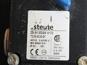 STEUTE ZS 80 2Ö/2S WVD – Seilzug-Notschalter -used-