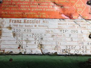 Franz Kessler MIF 090 L DC Motor 9,8 kW -used-