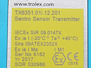 TROLEX TX6351.01i.12.201 Sentro Sensor Transmitter GAS DETECTOR