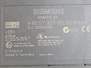 SIEMENS 6ES7321-1BL00-0AA0 SIMATIC S7 – E: 04 -used-