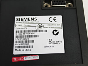 Siemens 6SL3255-0VA00-4BA0 Sinamics V20 Operator Panel
