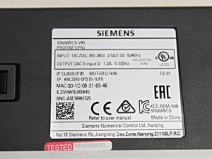 Siemens Sinamics V90 Profinet 6SL3210-5FB10-1UF0 -unused-