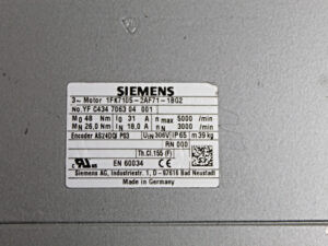 Siemens 1FK7105-2AF71-1BG2 3-Phasen-Servo-Motor – Cover broken