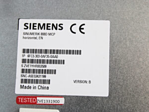 Siemens 6FC5303-0AF3-0AA0 Sinumeric 808D MCP  englisches layout -unused-
