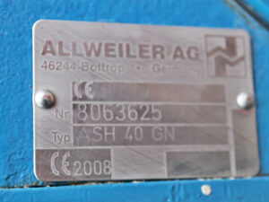 Allweiler ASH 40 GN + Getriebebau Nord SK 42-90L/4 TF TI0/1 + SK90L/4 TF