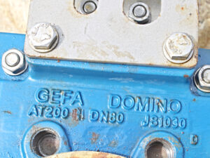 AT200 DN80 JS1030 Plattenschieber Gefa Domino