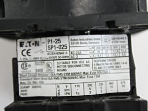 Eaton P1-25 SP1-025 Lasttrennschalter