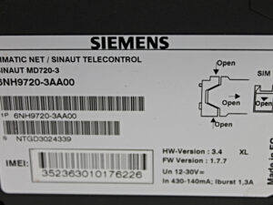 Siemens 6NH9720-3AA00 Simatic NET / Sinaut Telecontrol HW-Version:3,4 FW Version 1.7.7
