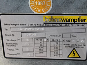 Federleitungstrommel Behne Wampfler BW 430-1824-1BC -unused-