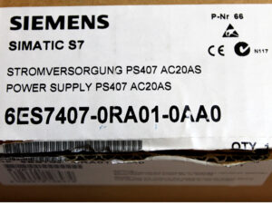 SIEMENS 6ES7407-0RA01-0AA0 SIMATIC S7-400 -OVP-