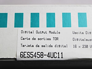 Siemens 6ES5458-4UC11 Simatic S5 – E: 02 -OVP/sealed- -unused-