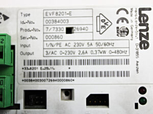 Lenze EVF8201-E 00384003 Frequenzumrichter 0,37 kW -used-