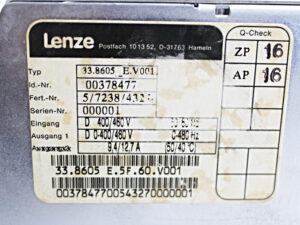 Lenze 8600 Typ 33.8605-E-V001 Frequenzumrichter
