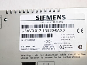 Siemens 6AV3017-1NE30-0AX0 Simatic TD17 -unused-