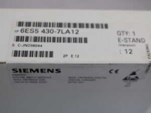 Siemens 6ES5430-7LA12 SIMATIC S5 – E: 12 -OVP/sealed- -unused-