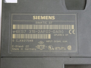 SIEMENS 6ES7315-2AF02-0AB0 SIMATIC S7-300 – E: 02 -used-