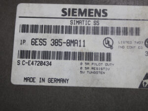 SIEMENS 6ES5385-8MA11 SIMATIC S5 – E: 02 -used-
