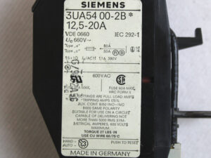 SIEMENS 3UA5400-2B -used-