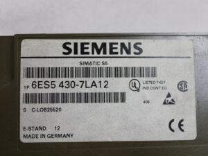 SIEMENS 6ES5430-7LA12 SIMATIC S5 – E: 12 -used-