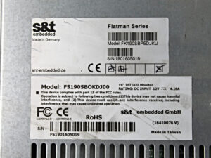 s&t embedded Flatman FS190SBOKDJ00 Flatman series -used-
