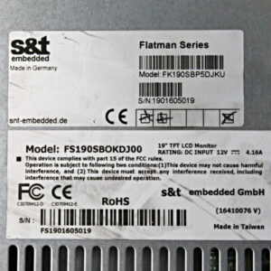 s&t embedded Flatman FS190SBOKDJ00 Flatman series -used-